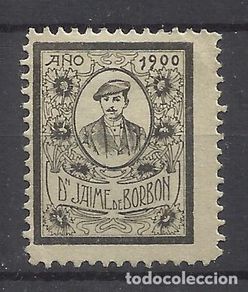 Timbres: sello carlista 1900 DON JAIME de borbon nuevo(*)